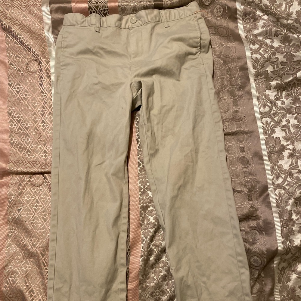 Tan cargo pants.